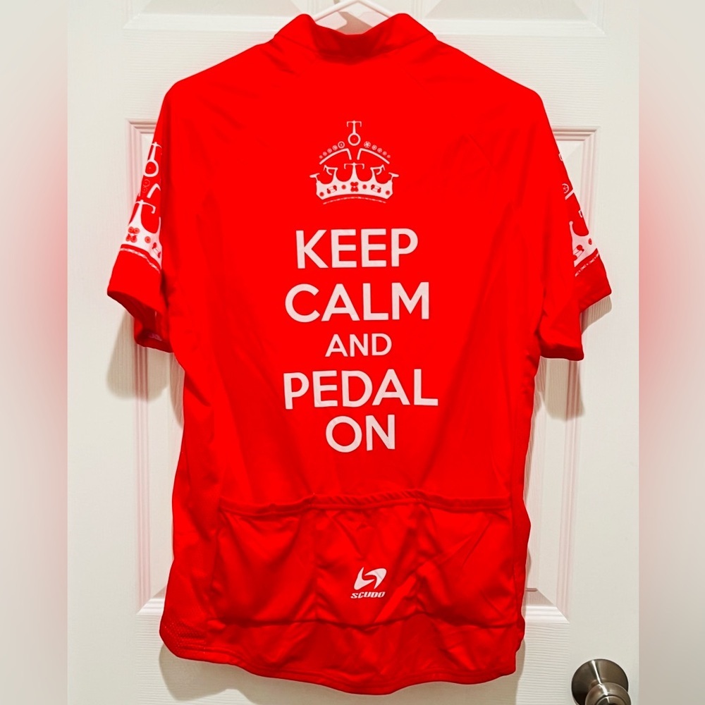 New With Tag Women CYCLING JERSEY KEEP CALM AND PEDAL ON SHORT Sleeves - Picture 5 of 7